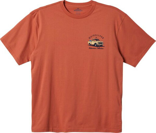 【送料無料】 クイックシルバー メンズ Tシャツ トップス Quiksilver Men's Waterman Four Wheeler Screen T-Shirt Apricot