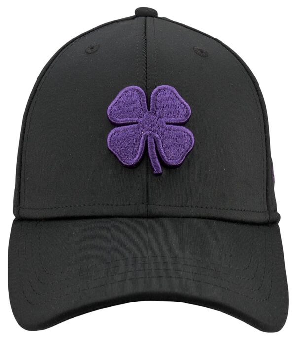 【送料無料】 ブラック クローバー メンズ 帽子 アクセサリー Black Clover Adult Premium Clover Golf Hat Black/Purple