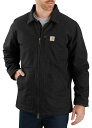 【送料無料】 カーハート メンズ ジャケット・ブルゾン アウター Carhartt Men's Duck Sherpa Lined Field Jacket Black