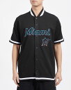 【送料無料】 プロスタンダード メンズ ジャケット・ブルゾン アウター Pro Standard Men's Miami Marlins Black Warmup Jacket