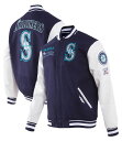 【送料無料】 プロスタンダード メンズ ジャケット・ブルゾン アウター Pro Standard Men's Seattle Mariners Navy Retro Classic Jacket