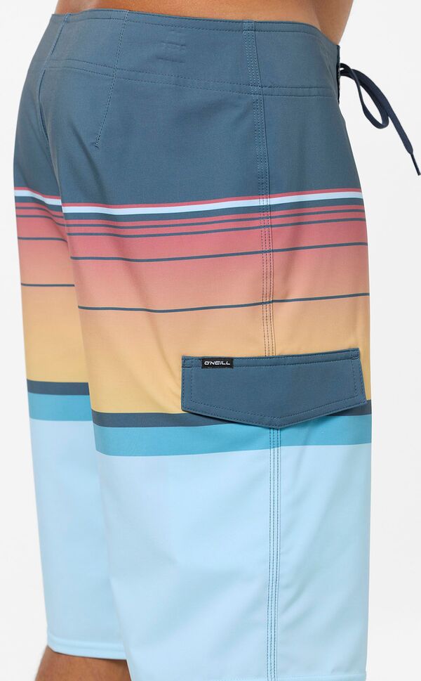 【送料無料】 オニール メンズ ハーフパンツ・ショーツ 水着 O'Neill Men's Lennox Stripe Quick-Drying 21 in. Boardshorts Dark Slate