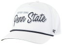 【送料無料】 フォーティーセブン レディース 帽子 アクセサリー '47 Adult Penn State Nittany Lions White Brrr Fairway Hitch Adjustable Hat