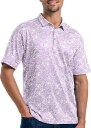 【送料無料】 アンティグア メンズ ポロシャツ トップス Antigua Men's Natal Golf Polo Light Lilac/White