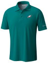 【送料無料】 コロンビア メンズ ポロシャツ トップス Columbia Men's Philadelphia Eagles Green Low Drag Po...