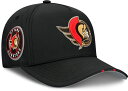 【送料無料】 ファナティクス レディース 帽子 アクセサリー NHL Adult Ottawa Senators Black 2025 Draft Podium Adjustable Hat