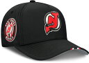 【送料無料】 ファナティクス レディース 帽子 アクセサリー NHL Adult New Jersey Devils Black 2025 Draft Podium Adjustable Hat