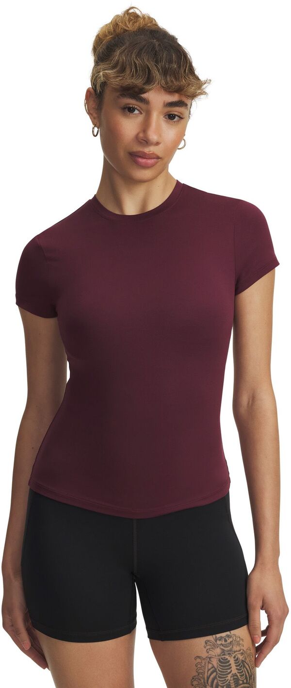 【送料無料】 アンダーアーマー レディース Tシャツ トップス Under Armour Women's Meridian Core Short Sleeve T-Shirt Dark Maroon/Dark Maroon