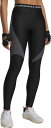 【送料無料】 アンダーアーマー レディース レギンス ボトムス Under Armour Women's HeatGear Ribbed Leggings Black/Castlerock/White
