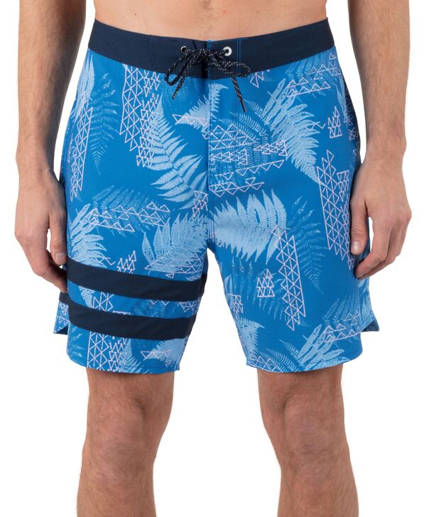 【送料無料】 ハーレー メンズ ハーフパンツ・ショーツ 水着 Hurley Men's Phantom-Eco Block Party 18" Boardshorts Grey Teal
