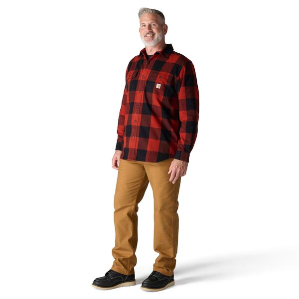 【送料無料】 カーハート メンズ シャツ トップス Carhartt Men's Heavyweight Flannel Shirt Spice Red