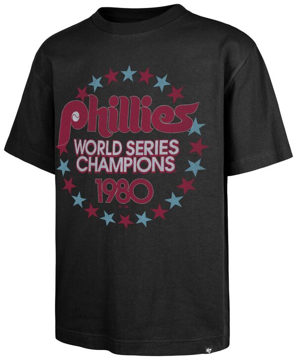 【送料無料】 フォーティーセブン メンズ Tシャツ トップス '47 Men's Philadelphia Phillies Black Sigma Foundation T-Shirt