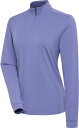 【送料無料】 アンティグア レディース ポロシャツ トップス Antigua Women's Finish 1/4 Zip Mock Neck Golf Pol...