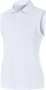 【送料無料】 アンティグア レディース ポロシャツ トップス Antigua Women's Recap Sleeveless Golf Polo Optic ...