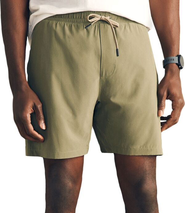 【送料無料】 ファレティ メンズ ハーフパンツ・ショーツ ボトムス Faherty Men's Shorline 7" Inseam Active Shorts Light Pine