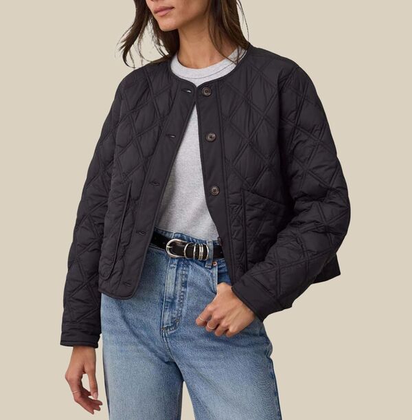 マリーン レイヤー レディース アウター ジャケット・ブルゾン キルティング Marine Layer Women's Marina Quilted Liner Jacket Black ブラック