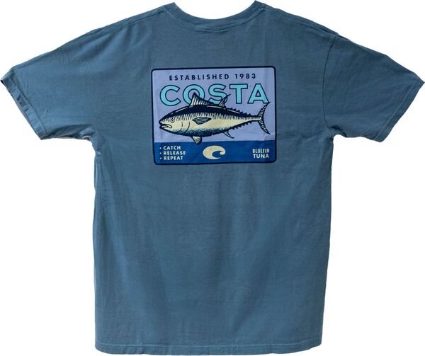 【送料無料】 コスタデルマール メンズ Tシャツ トップス Costa Del Mar Men's Cannery Row Tuna Tee Ice Blue