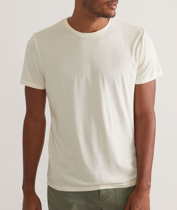 【送料無料】 マリーン レイヤー メンズ Tシャツ トップス Marine Layer Men's Sea Change Short Sleeve T-Shirt Antique White
