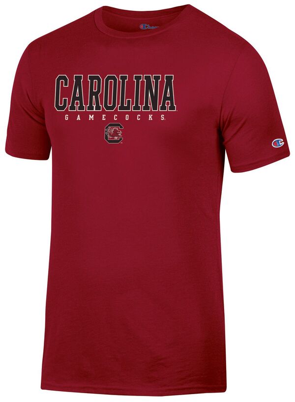 【送料無料】 チャンピオン メンズ Tシャツ トップス Champion Men's South Carolina Gamecocks Cardinal Stadium Promo Short Sleeve T-Shirt