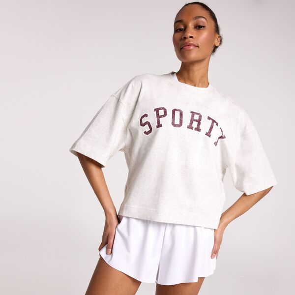 【送料無料】 DSG レディース Tシャツ トップス DSG Women's Heavyweight Cotton Graphic Tee Sporty Heather Gray