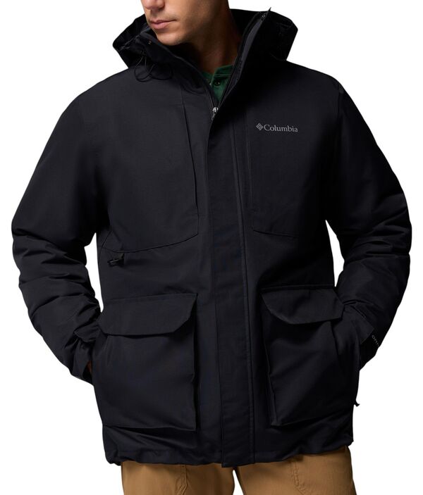 コロンビア メンズ アウター ジャケット・ブルゾン シャツ Columbia Men's Landroamer Shirt Jacket Interchange Jacket System Black ブラック