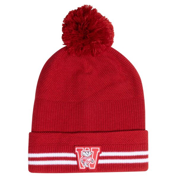 楽天ReVida 楽天市場店アンダーアーマー レディース アクセサリー 帽子 Under Armour Adult Wisconsin Badgers Red Special Game Pom Beanie レッド