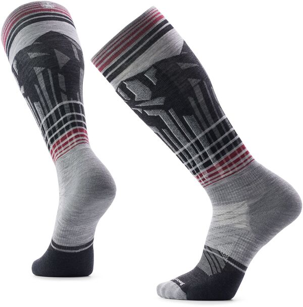 【送料無料】 スマートウール レディース 靴下 アンダーウェア Smartwool Ski Summit Shot Over The Calf Socks Light Gray(4)