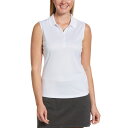 【送料無料】 キャラウェイ レディース ポロシャツ トップス Callaway Women's Essential Solid Knit Sleeveless ...