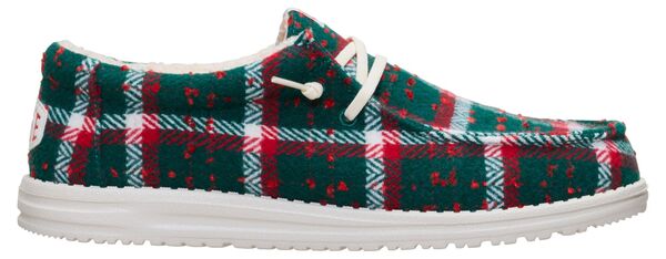 ヘイデュード メンズ シューズ スニーカー Hey Dude Men's Wally Confetti Plaid Cozy Shoes Red/Green/Multi レッド