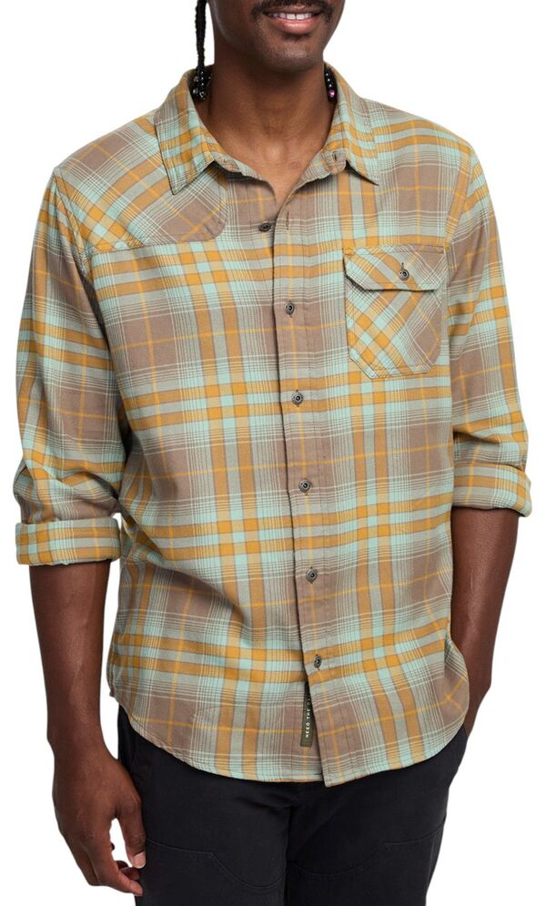 ハウラーブラザーズ メンズ トップス シャツ Howler Brothers Men 039 s Harker 039 s Flannel Shirtaupe トープ