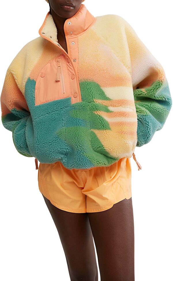 フリーピープル レディース アウター ジャケット・ブルゾン プリント FP Movement Women's Hithe Slopes Printed Pullover FADED HORIZON COMBO