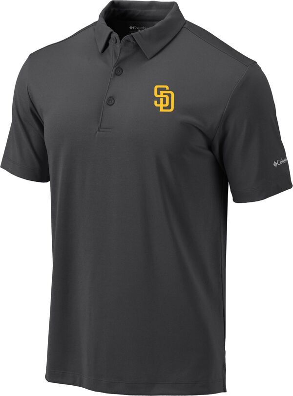コロンビア メンズ トップス ポロシャツ Columbia Men'san Diego Padres Omni-Wick Drive Polo Gray グレー