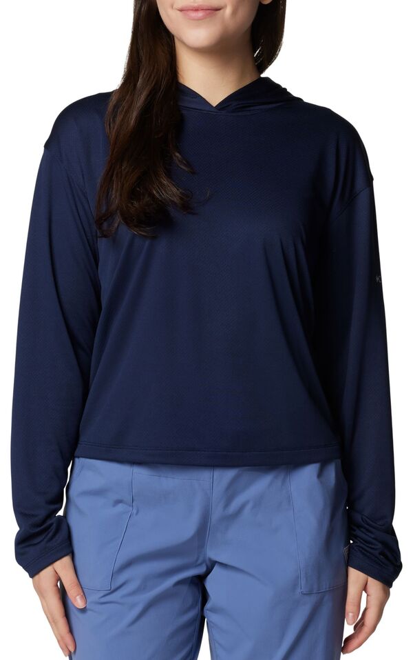 コロンビア 【送料無料】 コロンビア レディース パーカー・スウェット アウター Columbia Women's PFG Solar Stream Hoodie Collegiate Navy