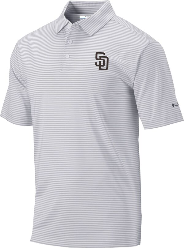 コロンビア メンズ トップス ポロシャツ Columbia Men'san Diego Padres Golf Club Invite Omni-Wick Polo Gray グレー