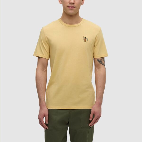 テンツリー メンズ トップス Tシャツ tentree Men'sasquatch Short Sleeve T-Shirt Dusk Yellow Htr/Fishing イエロー