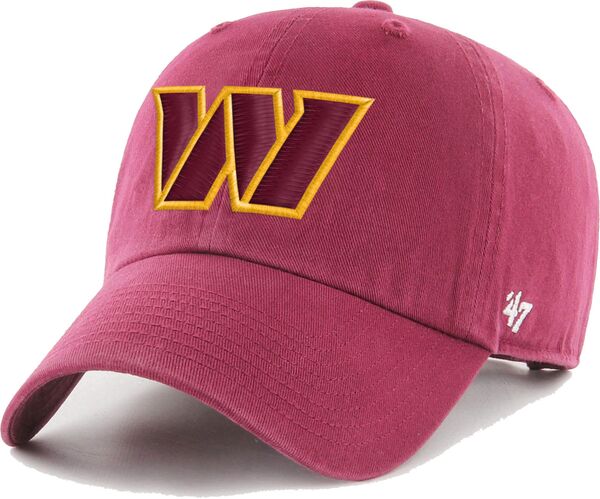フォーティーセブン メンズ アクセサリー 帽子 '47 Men's Washington Commanders Clean Up Adjustable Red Hat NoColor レッド