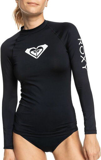 【送料無料】 ロキシー レディース トップのみ 水着 Roxy Women's Whole Hearted Long Sleeve Rashguard Anthracite 【送料無料】 ロキシー レディース トップのみ 水着 Roxy Women's Whole Hearted Long Sleeve Rashguard Anthracite