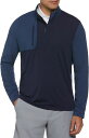 キャロウェイ 【送料無料】 キャラウェイ メンズ パーカー・スウェット アウター Callaway Men's Aquapel Half Zip Hoodie Peacoat Heather