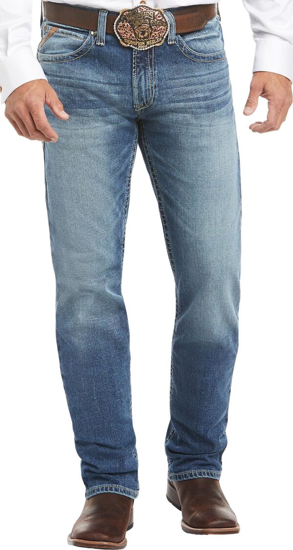アリアト メンズ ボトムス デニムパンツ ストレート ローライズ Ariat Men's M4 Low Rise Stretch Shoreway Stackable Straight Leg Jean DAKOTA