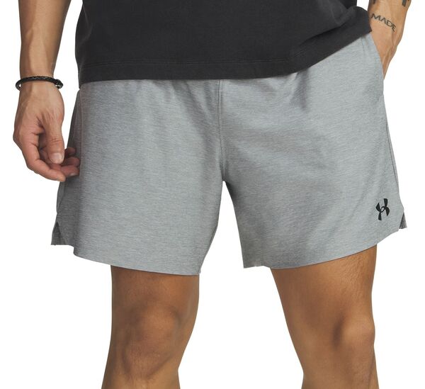 アンダーアーマー メンズ ボトムス カジュアルパンツ ショートパンツ ニット Under Armour Men's Vanish Knit 6'' Shorts Mod Gray/Black ブラック