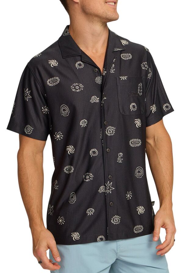 ハウラーブラザーズ メンズ トップス シャツ Howler Brothers Men's Palapa Tech Shirt Mementos/Black ブラック