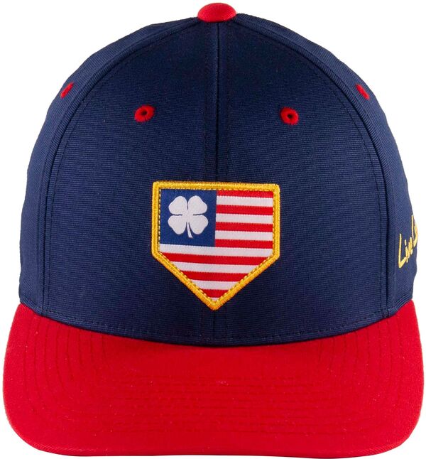 【送料無料】 ブラック クローバー メンズ 帽子 アクセサリー Black Clover + Rawlings USA Fitted Hat Navy/Red