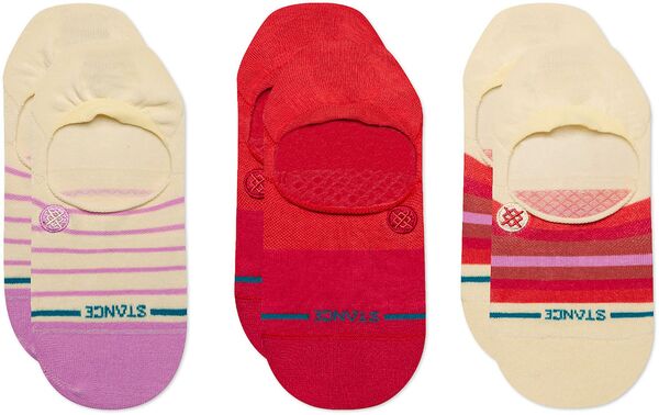 楽天ReVida 楽天市場店【送料無料】 スタンス メンズ 靴下 アンダーウェア Stance Fulfilled No Show Socks 3 Pack Pink