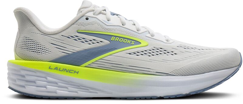 ブルックス メンズ シューズ スニーカー Brooks Men's Launch 12 Running Shoes White/Rainwashed/Nightlife ホワイト