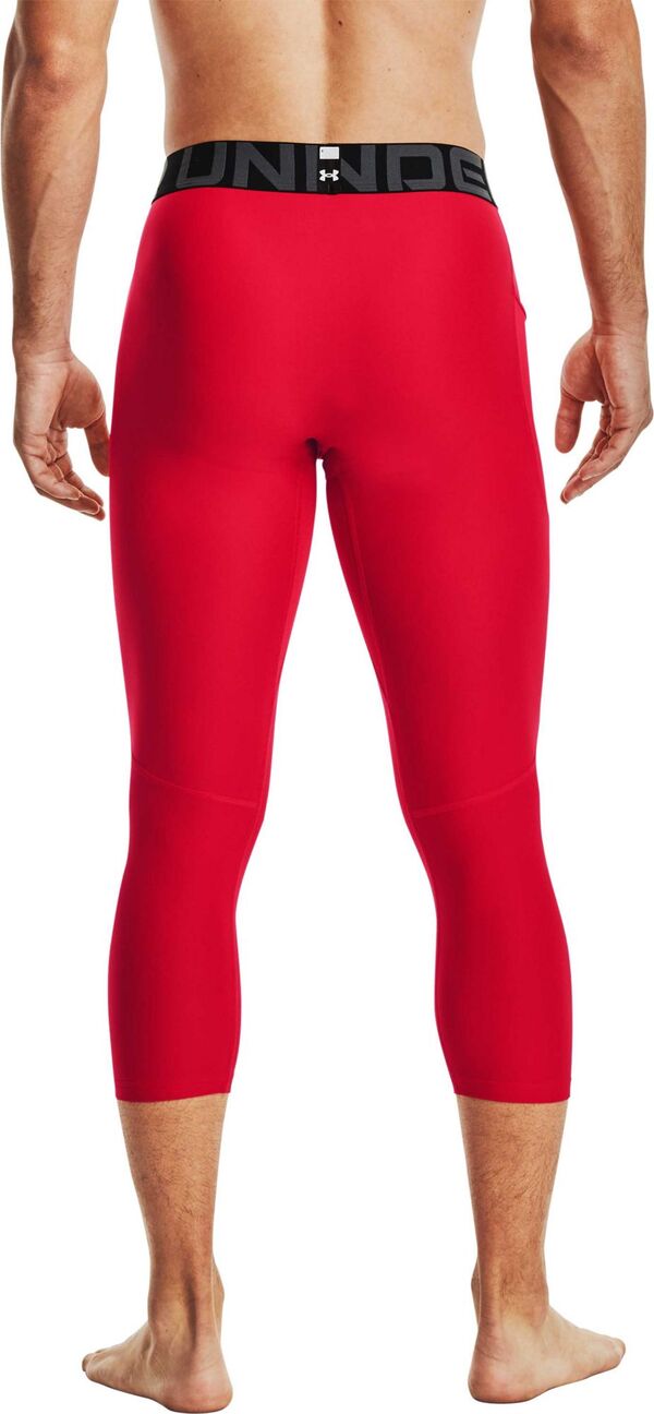 【送料無料】 アンダーアーマー メンズ カジュアルパンツ ボトムス Under Armour Men's HeatGear Armour 3/4 Leggings Red/White/Black