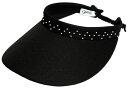 【送料無料】 グローブイット レディース 帽子 アクセサリー Glove It Women's Bling Coil Golf Visor Black