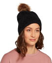 【送料無料】 ノースイースト レディース 帽子 アクセサリー Northeast Outfitters Cozy Brushed Ribbed Fur Pom ...