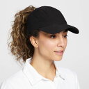 【送料無料】 キャリー レディース 帽子 アクセサリー CALIA Women's Golf Perforated Ponytail Hat Black