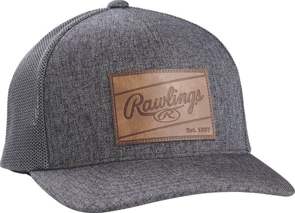 ̵ 󥰥 ǥ ˹ ꡼ Rawlings Leather Patch Snapback Hat Grey