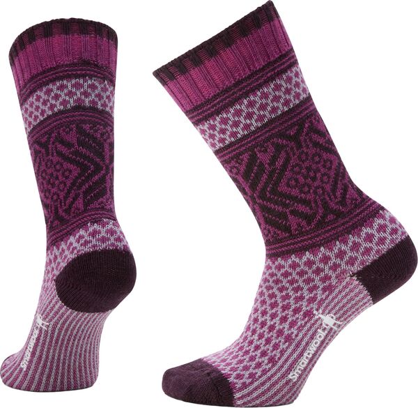 スマートウール 靴下 レディース 【送料無料】 スマートウール レディース 靴下 アンダーウェア Smartwool Women's Everyday Popcorn Snowflake Pattern Crew Socks Meadow Mauve